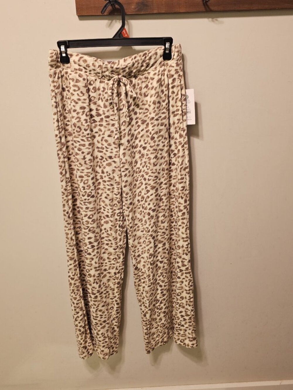 Joyspun Velour Pajama Lounge Pants, Size Medium